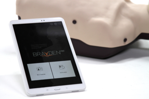 Manequim de ressuscitação Brayden PRO com suporte para aplicação Bluetooth e iluminação LED vermelha - 5448