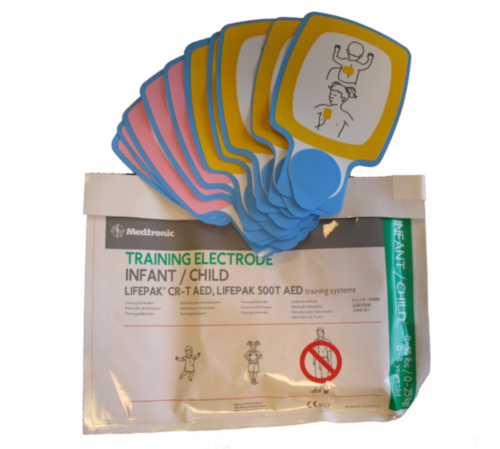 Physio-Control Lifepak CR Plus/1000P eléctrodos pediátricos para treino. - 10632