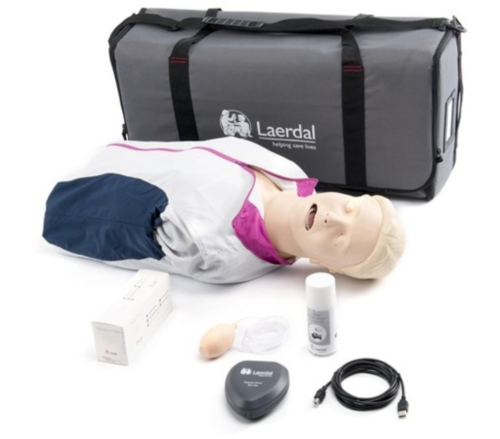 Laerdal Resusci Anne QCPR com via aérea na cabeça, tronco e saco - 8668
