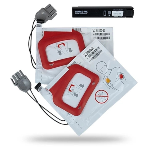 Conjunto bateria + dois pares de elétrodos adulto Physio-Control CHARGE-PAK  - 5252