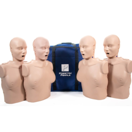 Torsos femininos Prestan Professional CPR – pack de 4 unidades em cor clara 