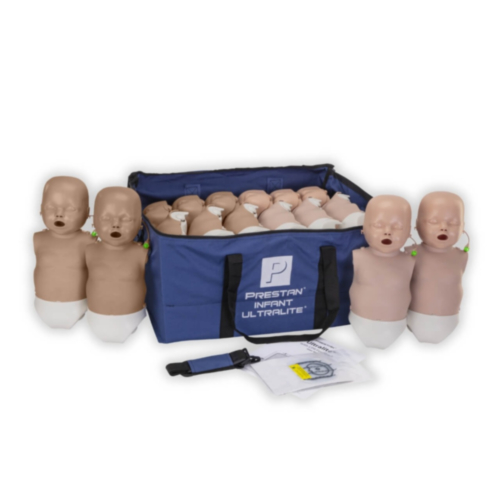 Conjunto de 12 un. Manequim de bebé Prestan Ultralite Diversity Kit 