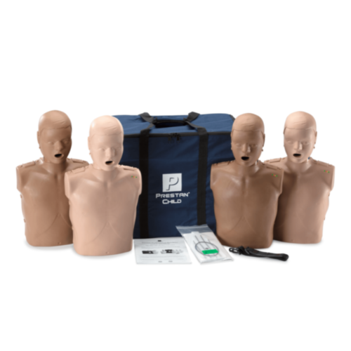 Conjunto diversificado de 4 manequins infantis profissionais Prestan