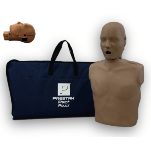 Manequim profissional de RCP de adulto Prestan Pro+ (cor escura) 