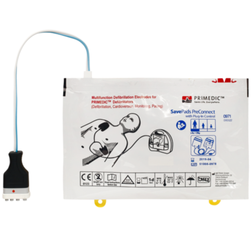 Elétrodos adulto/pediátrico Primedic SavePads Preconnect