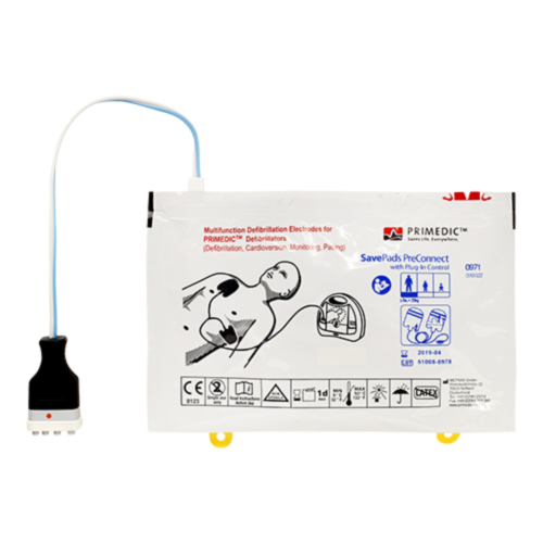 Elétrodos adulto/pediátrico Primedic SavePads Preconnect - 9812