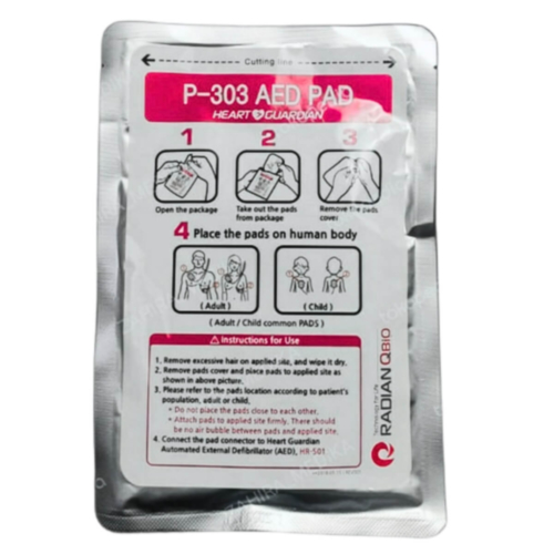 Elétrodos adulto/pediátricos Radian Qbio HR-501