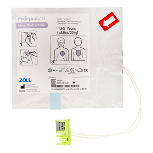 Elétrodos pediátricos Zoll Pedi-padz II  - 3179