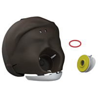 Laerdal Little Anne – Cabeça Completa com Crânio e Mandíbula (tom de pele escura) 