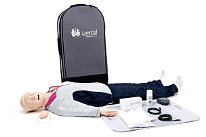 Laerdal Resusci Anne QCPR vía aérea (cuerpo completo + maleta)